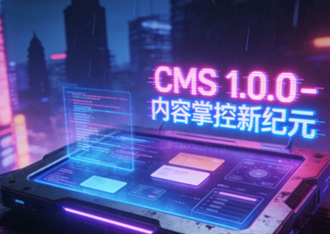 打破技术壁垒，重塑内容管理新体验-CMS 1.0.0 版本重磅来袭